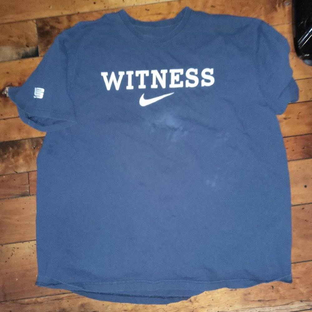 Lebron james vintage witness nike shirt XXL. Slight discolor in 1 spot.